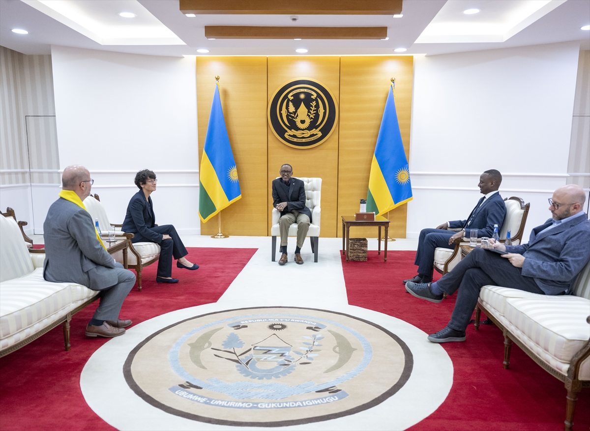 Dr. Özlem Türeci,Ruanda Cumhurbaşkanı Paul Kagame ile görüştü